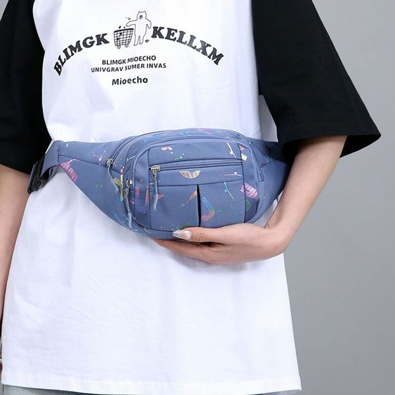 Running Chest Bags Women Sport Waist Bags Multifuntional Multiple Compartments Shoulder Bags Hot Stamping Letters
