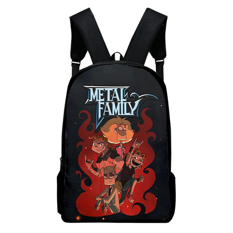 Metal Family Anime Cartoon plecak tornister dla dorosłych torby dla dzieci Unisex plecak 2023 Casual Style Daypack Harajuku torby