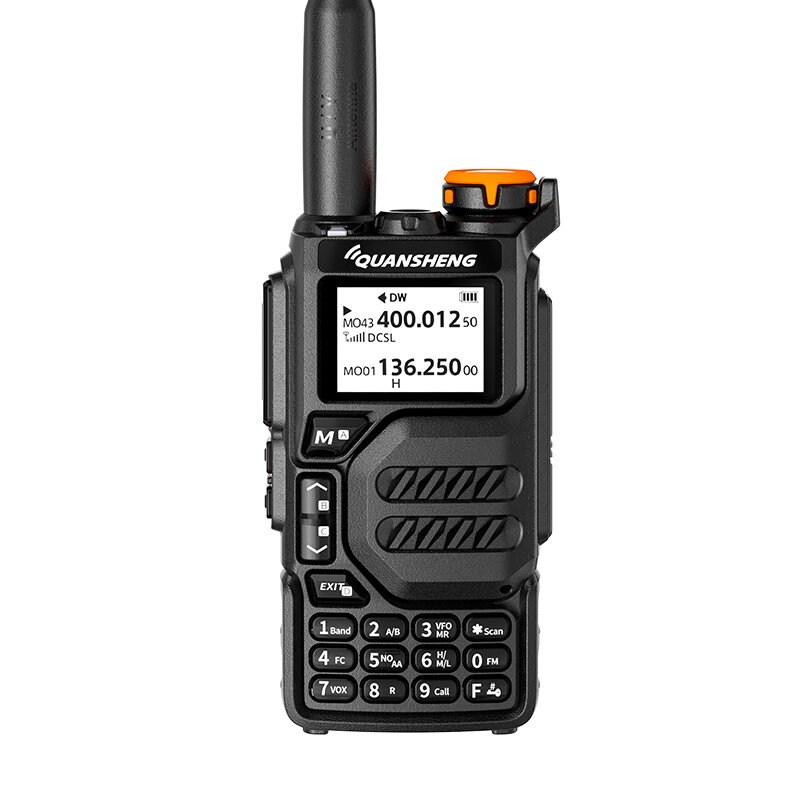 Quansheng-walkie-talkie UVK5 de larga distancia, profesional, civil, al aire libre, viaje por carretera, UV, multifrecuencia, longitud completa, de mano a
