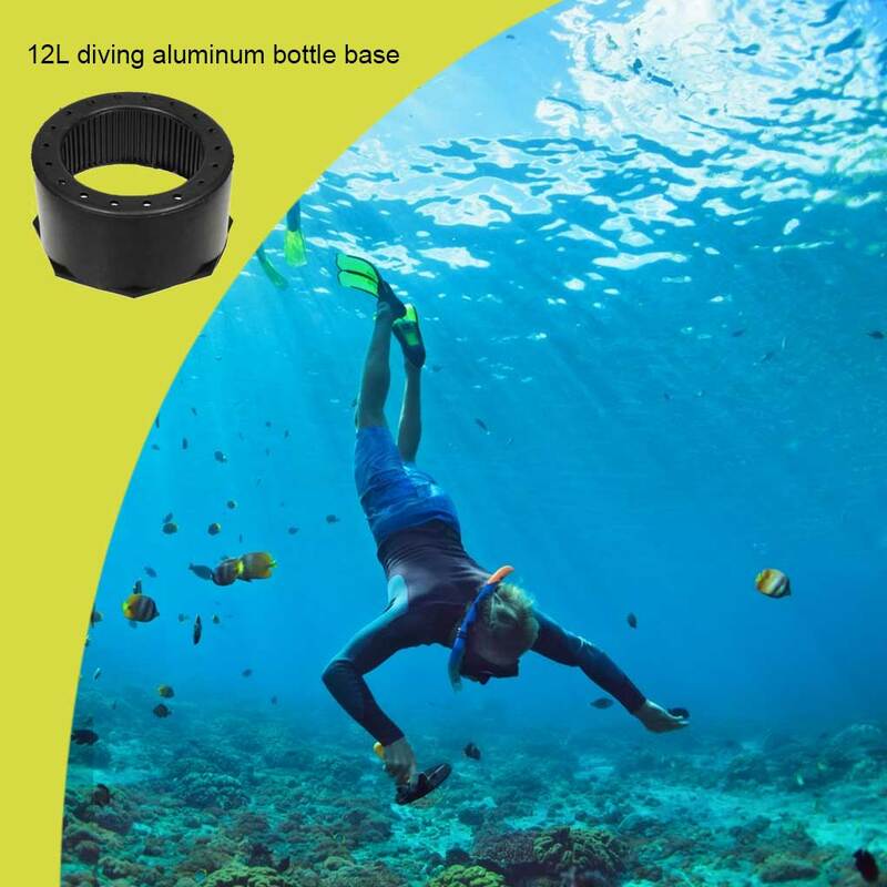 Cylinder pneumatyczny do nurkowania z czarnym przenośnym gumowa podstawa 12L uchwyt na akcesoria do sportów wodnych