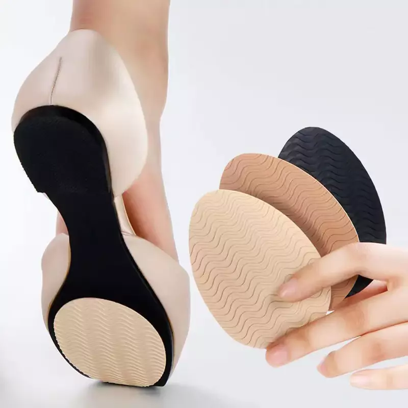 Silicone Rubber Soles PadsNon-Slip Wear-Resistant Shoes Mat Stickers Self-Adhesive Sole Protector High Heels Forefoot Sticker