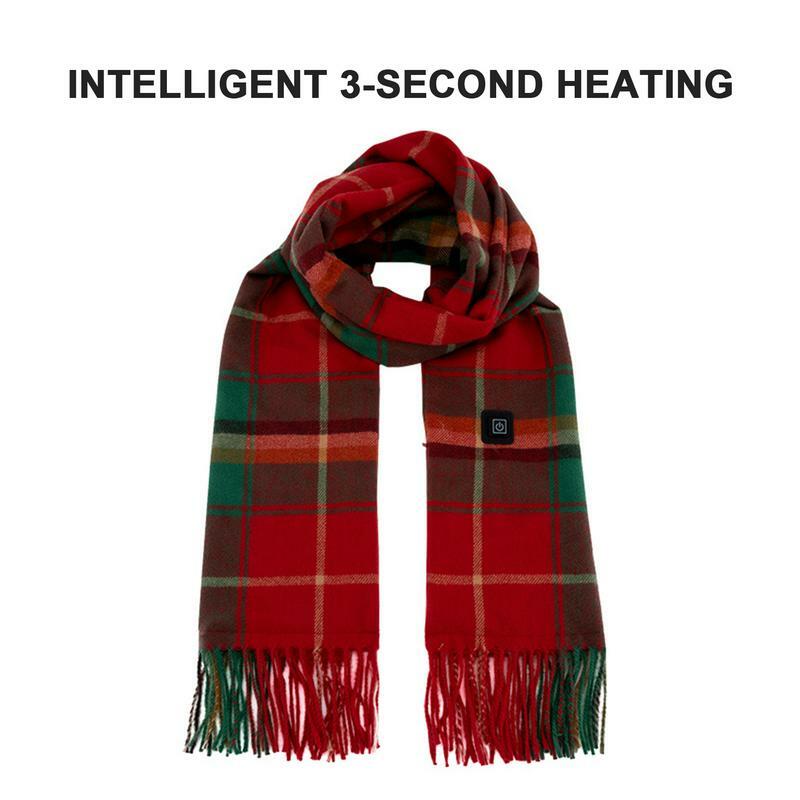 Heated Scarf For Women Comfortable To Wear Warm Scarves Rechargeable Electronics Products For School Work Dating Traveling