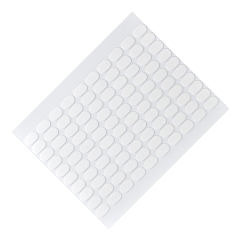 100 pces dupla face adesivo ponto adesivos massa clara pegajosa removível traceless para vidro metal plástico