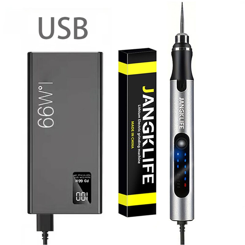 USB-Akku-Drehwerkzeug-Kit Holz bearbeitung Gravur Stift Diy für Schmuck Metall Glas Mini Wireless Bohrer