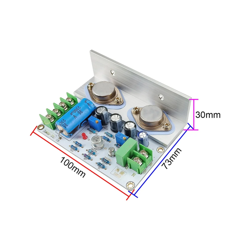 DIY Hifi JLH 1969 Amplifier Audio Class A Power Amplifier Board Stereo High Quality for 3-8 Inch Full Range Speakers