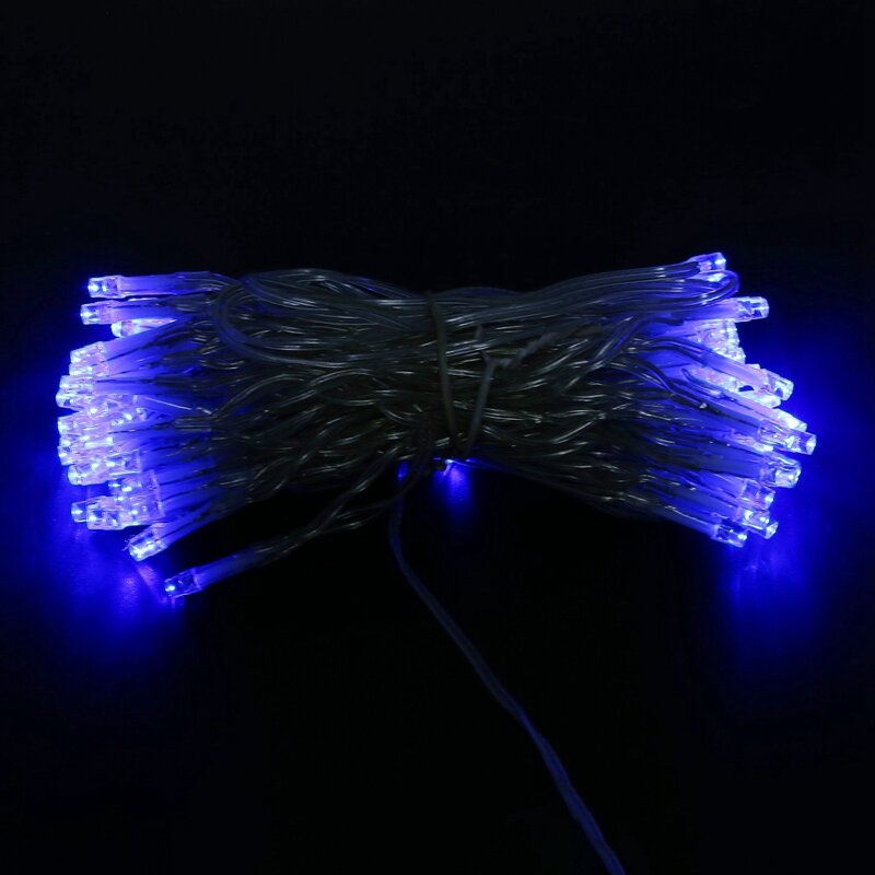Lámpara 100 con iluminación remota, cadena de alambre de cobre LED, USB, 5V, 10 metros