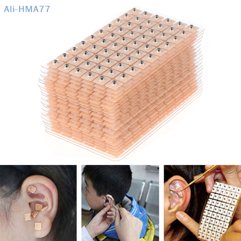 Ear Point adesivos para massagem, vara de acupuntura, grânulos magnéticos, orelha auricular, ponto, 1200PCs