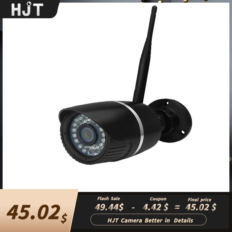 HJT 5MP WIFI IP Camera 940nm Invisible IR Night Vision TF Card Humanoid Detection Waterproof Audio Outdoor Video Surveillance