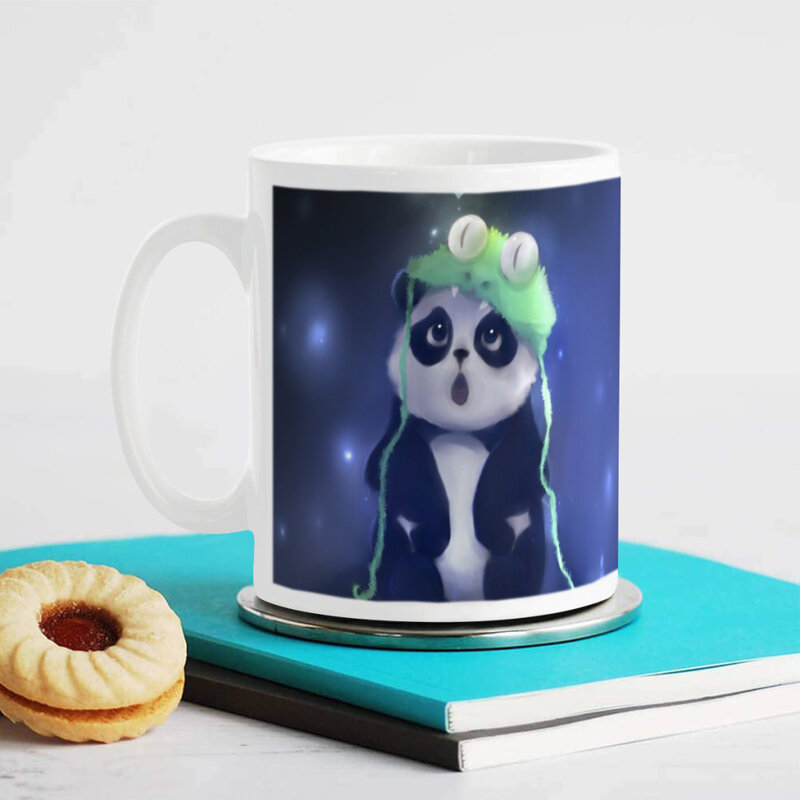 Panda Coffee Milk Cup Mocha Cat Panda Bear Couple Christmas Mug Kawaii Cups Original Mugs Animal Cute 11oz