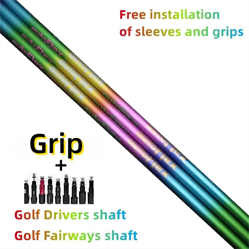 Golf Drivers Shaft, Graphite Club Shafts, Wood Shaft, colorful Flex SF405/SF505xx/SF505/SF505x, Free Assembly Sleeve and Grip