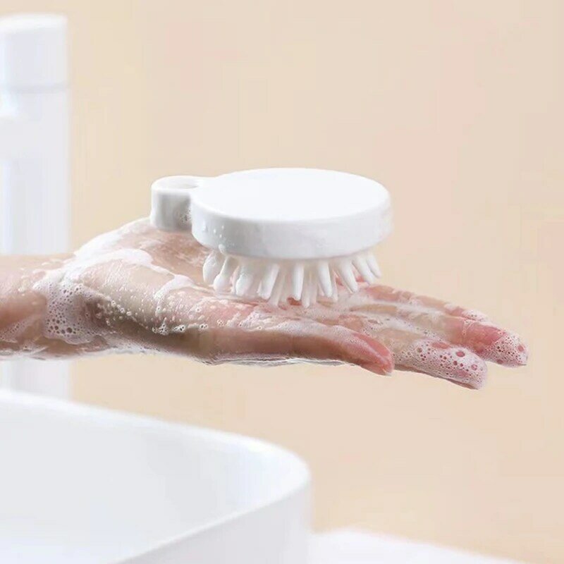 1Pc Mini Japanse Handheld Siliconen Shampoo Massage Kam Hoofdhuid Hoofd Meridiaan Massageapparaat Om De Bloedcirculatie Te Bevorderen