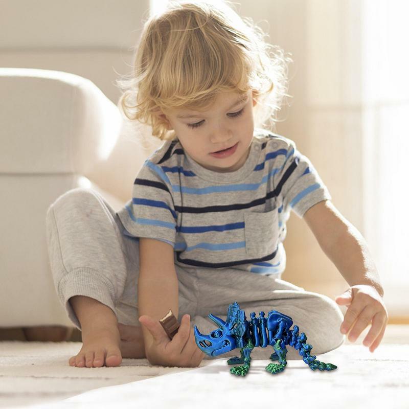 子供のための頭蓋骨の置物,恐竜の頭蓋骨,装飾的な3D印刷されたモデル,リビングルームのおもちゃ