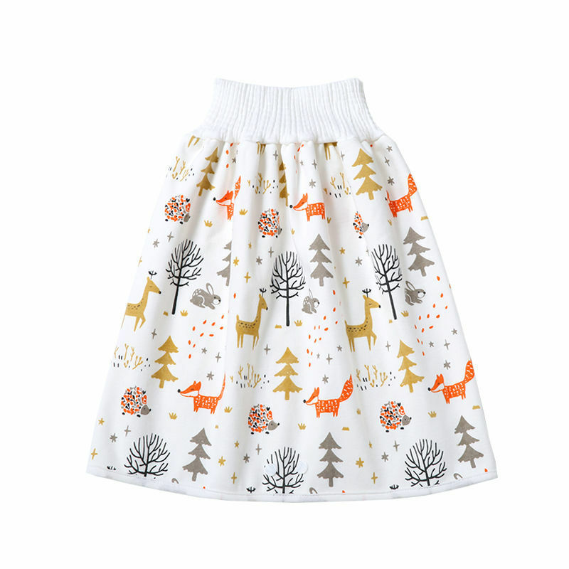 Baby Diaper Skirt Waterproof Urine Pants Baby And Children Cloth Pure Cotton Washable Anti-bedwetting Kids Bed Potty Training
