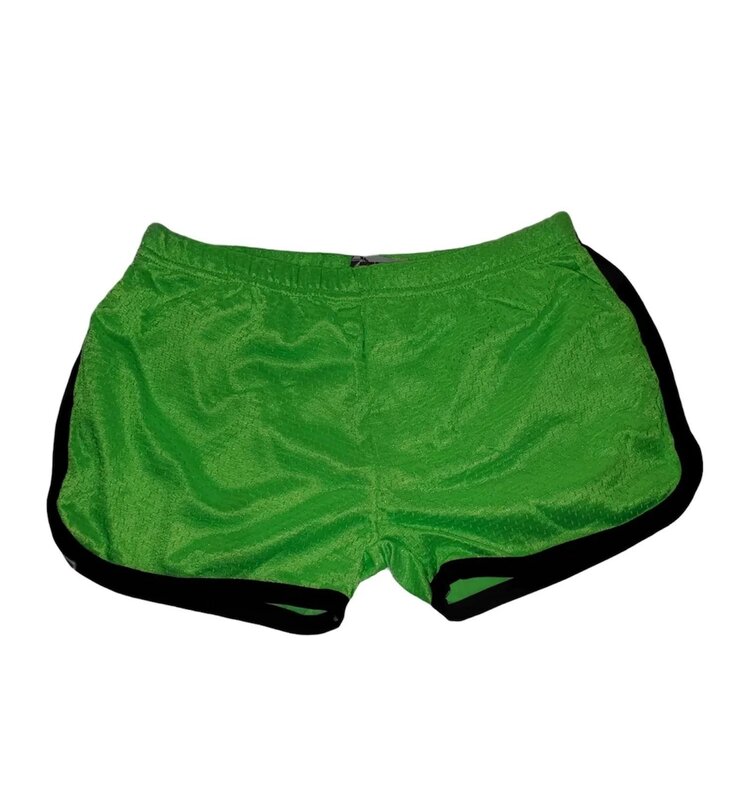 Pantalones cortos de estética Y2K para mujer, pantalón informal con bordado de letras jamaiquinas, pierna ancha coreana, pantalones deportivos elásticos sueltos