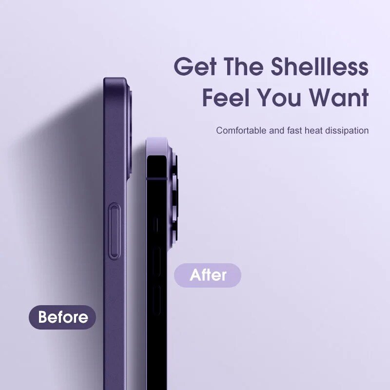 14 Pro Max Casing Magnetik untuk Magsafe Cover Pengisian Nirkabel untuk iPhone 14 13 12 11 Pro Max Matte Casing Pelindung Kaca Lensa Tipis