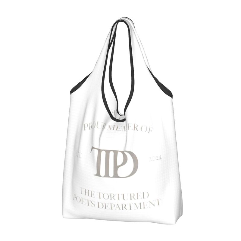 TTPD Swifts Singer 2024 Torby na zakupy wielokrotnego użytku Składana torba ekologiczna o pojemności 50 funtów Ekologiczna, przyjazna dla środowiska