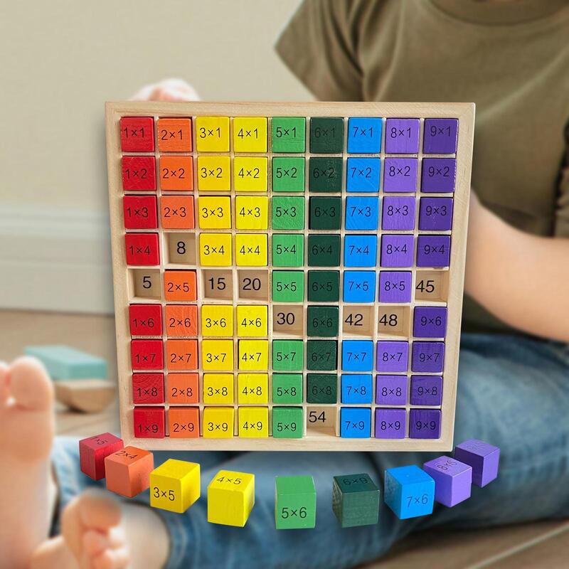 Multiplication Board Math Manipulatives Learning Toy Educational Material Montessori Math Toy for Math Classroom Girlsboy Kid