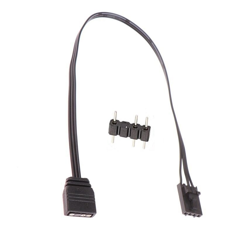 For Corsair 4PIN RGB To Standard ARGB 3-Pin 5V Adapter Connector RGB Cable 25Cm