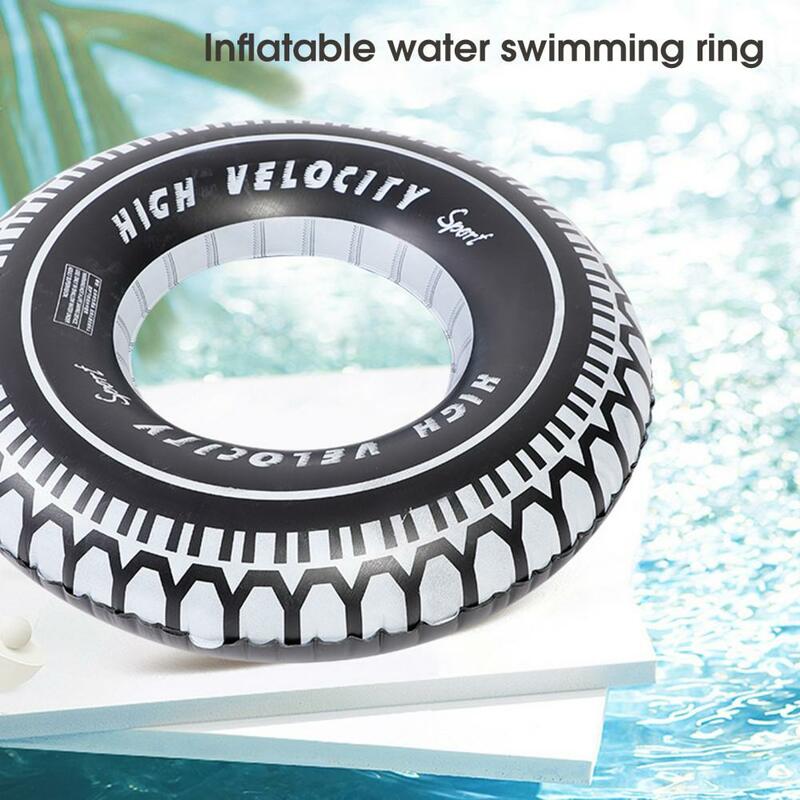 PVC 수영 링 남녀공용, 두꺼운 타이어 디자인, 수영장 플로트 서클, 수상 스포츠 수영 액세서리