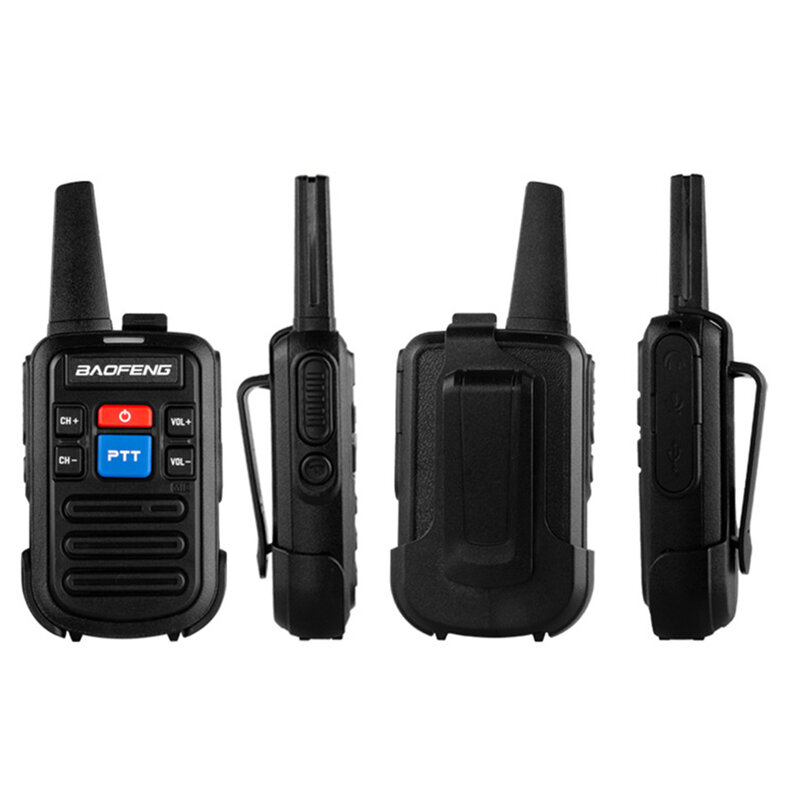 Baofeng BF-C50 mini walperforé-talkie portable déterminer interphone radioamateur communicateur UHF touristes PTT radio bidirectionnelle HF transcsec