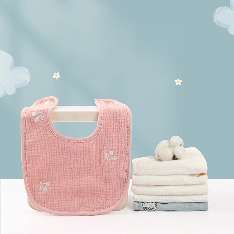Cotton Towel Wiping Towel Feeding Bibs Handkerchief Newborns Infant Soft Hand Cloth U-shaped Saliva Towels Baby Supplies