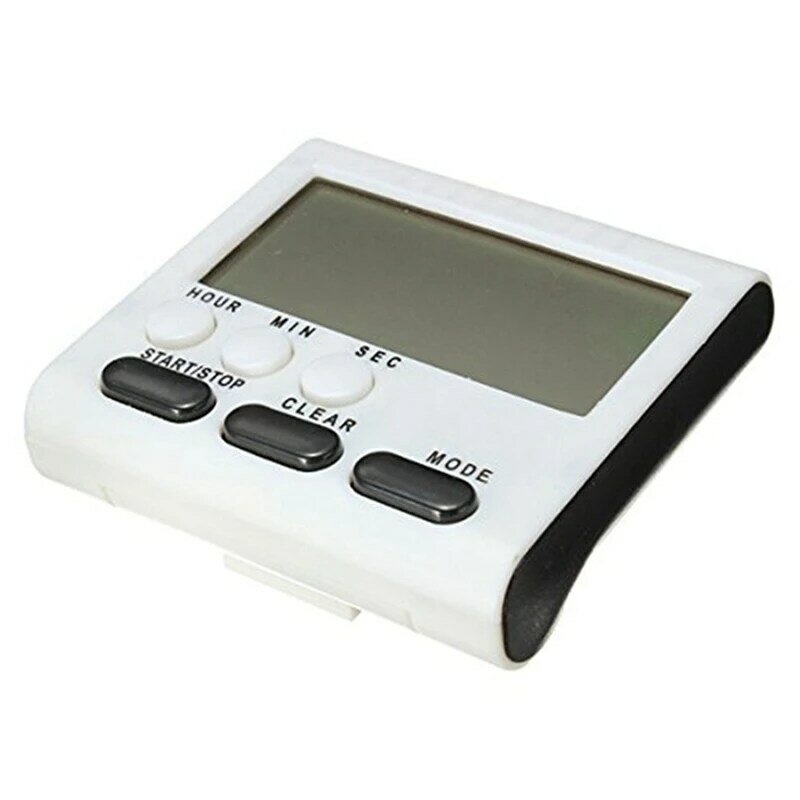2X Timer digitale per uova/Timer da cucina con allarme forte, funzione su e giù, supporto magnetico, nero