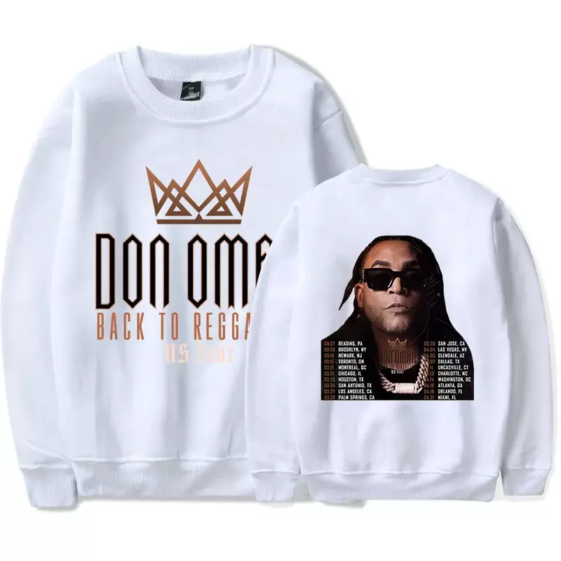 Don Omar Back to Reggaeton Tour Hoodie Women Men Hooded Sweatshirt Streetwear Oversized Long Sleeve Fashion Harajuku Pullovers