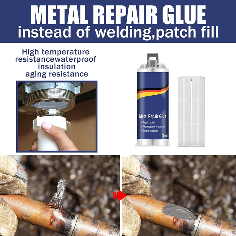 2 In1 Industrial AB Casting Glue Metal Repair Adhesive High Strength Bonding Sealant Magic Plastic Repair Casting Extrusion Glue