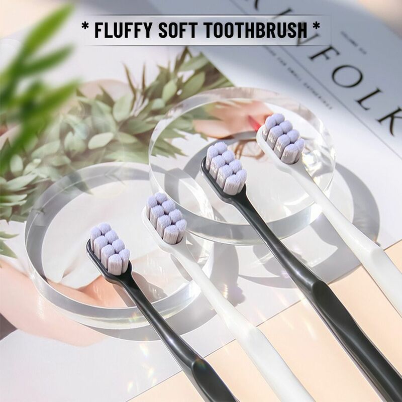 Oral Care Supplies Deep Cleaning Portable Ultra-fine Super Soft Bristle Toothbrush Teeth