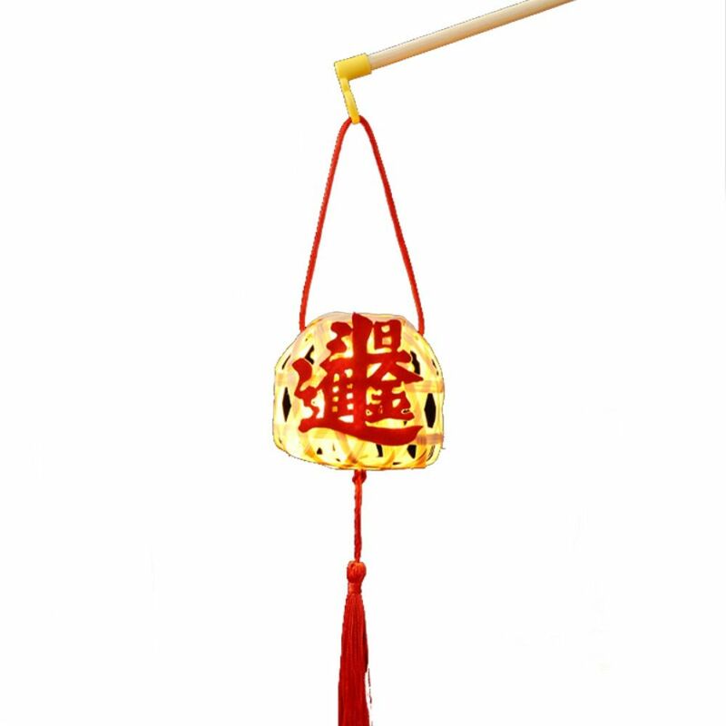 Handgemaakte Bamboe Nieuwjaar Lantaarn Lichtgevende Diy Materiaal Tas Lente Festival Handheld Lantaarns Chinese Stijl