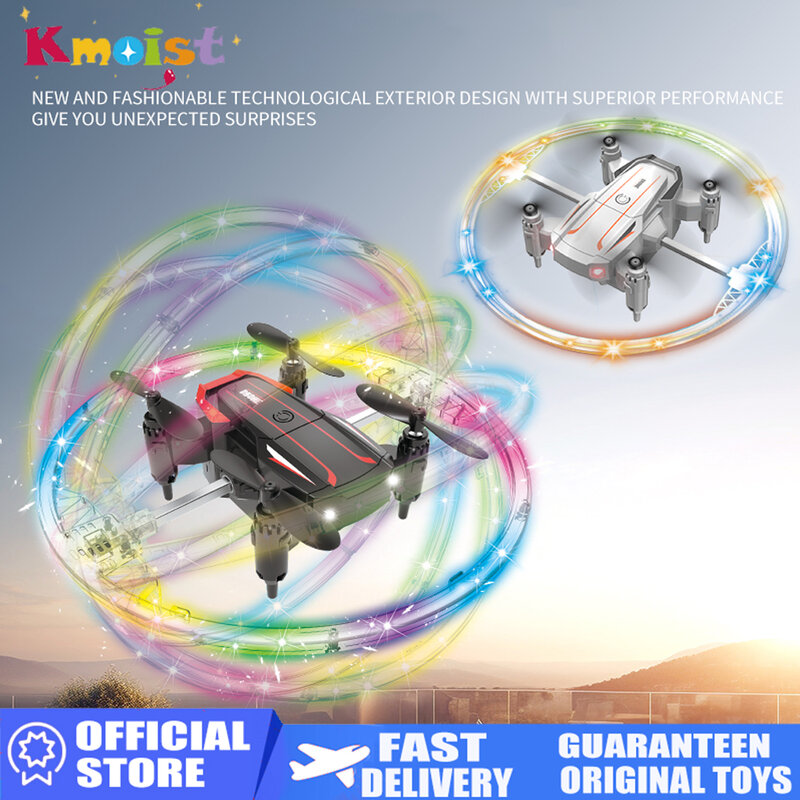 Stunt Roll Drone para crianças, Mini Quadcopter de controle remoto, Cool Colorful Light, Altura fixa inteligente, Brinquedos para meninos, Presentes para crianças