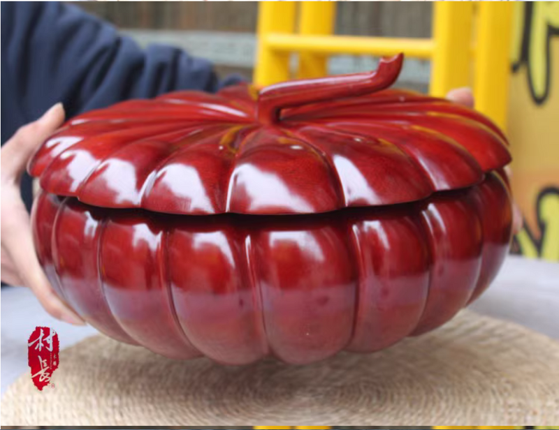 Candy Box Obst teller kreative Geschäfts geschenk Mahagoni Kürbis Box Dekoration