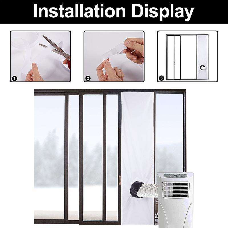Vedação universal de janela para ar condicionado portátil, secadora, Vedação de janela para CA portátil e secadora, 2m, 3m