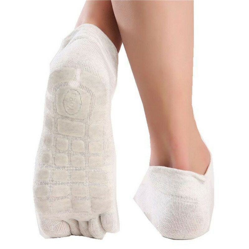 New Men Winter Five Fingers Socks Warm Non Slip Grip Fitness Toe Socks Low Calf Slipper Male Floor Socks