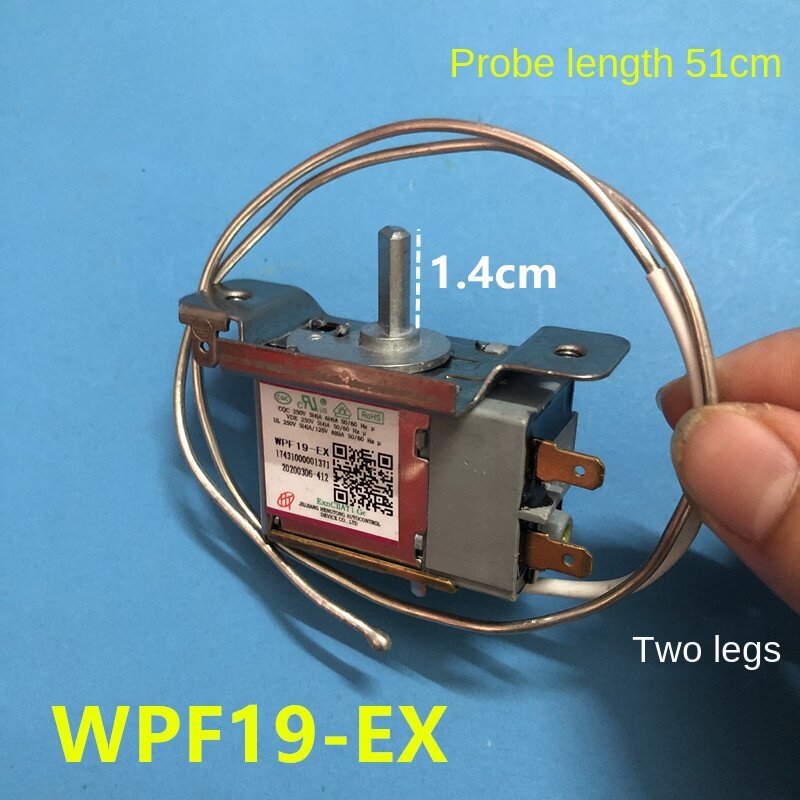WPF19-EX冷蔵庫サーモスタット、温度制御スイッチ、2ピン