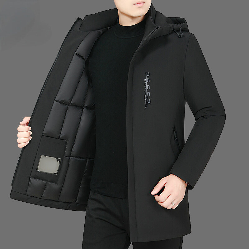 2023 мужские зимние куртки, пуховик для мужчин, деловая повседневная одежда, толстое теплое мужское пальто, мужские куртки