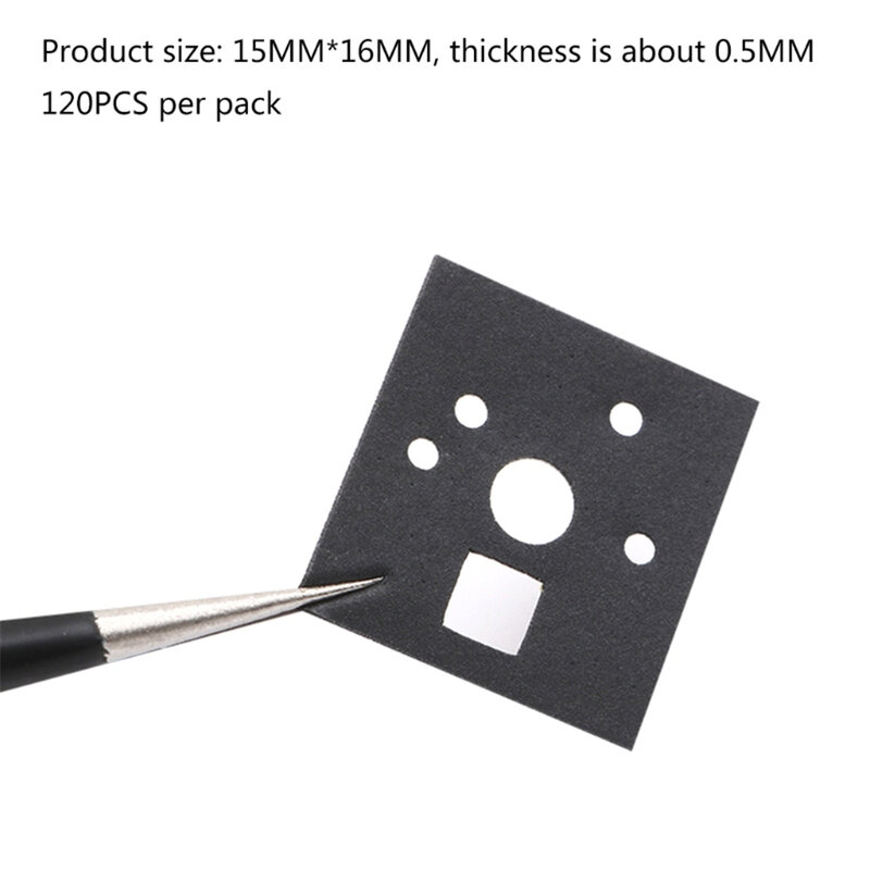 120 Pieces Mechanical Keyboard Switch Sticker Noise Dampener Foam Sound Reduction Insulation Film for Switch Stabilizer