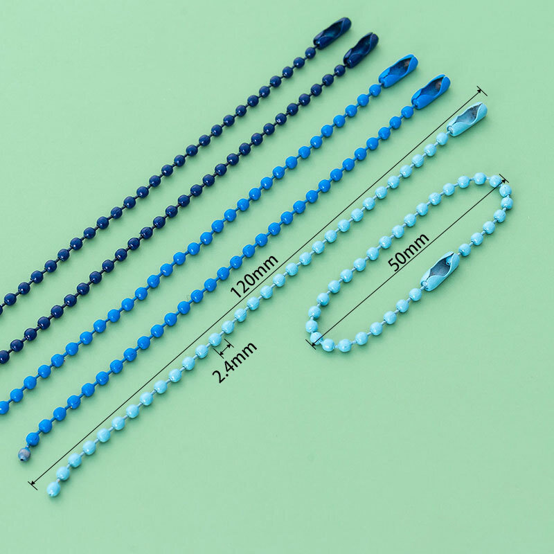 Cadena de cuentas de onda lacada, accesorios hechos a mano, joyería DIY, cadena de cuentas de colores, cadena de cuentas de Metal