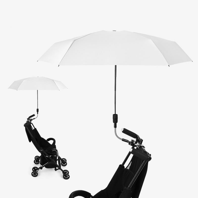 Clip On Guarda-chuva Cadeira, Clamp-On, 360 Stroller Ajustável, Sun Pushchair Sombra, guarda-sol, UPF 50, Clip-On