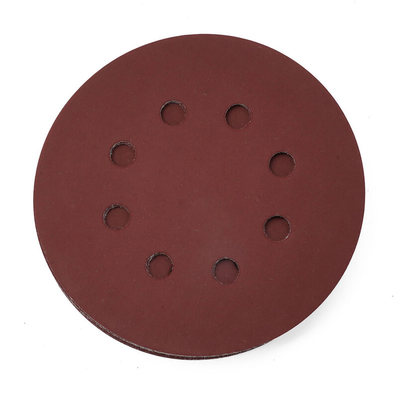 Lixar discos para polimento e polimento, 5 polegadas, 8 furos, grão 40-2000, 20pcs