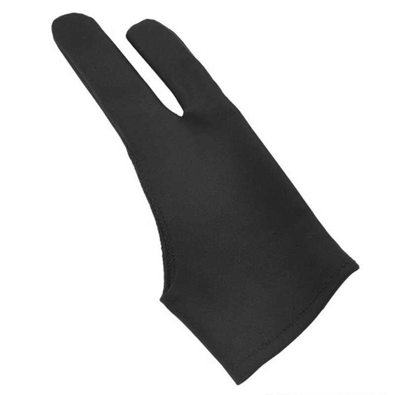 Перчатки, черные перчатки с 2 пальцами для рисования Wacom, цифровой планшет для рисования, защита от пота JIAN