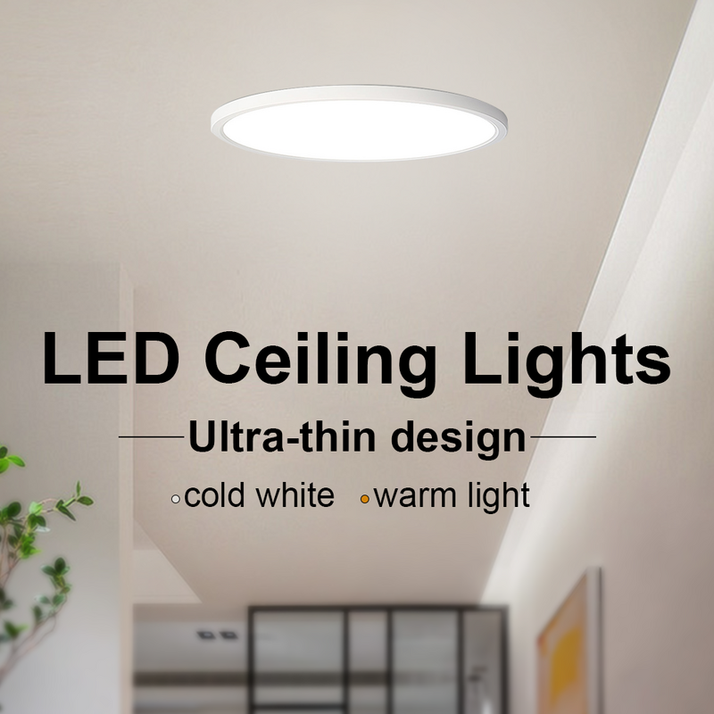 Lampa sufitowa LED Ultra-cienka konstrukcja oświetlenie salonu zimna 6W 9W 13W 18W 24W oprawa oświetleniowa sufit oświetlenie do sypialni kuchnia