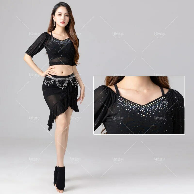 Belly Dance Top Skirt Set Performance Stage Dance Dress Suit Carnaval Disfraces Adults Rave Outfit Woman Festival Sexy Clothes
