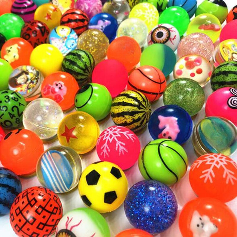 20 Buah Bola Karet Melompat Kecil Bola Memantul Anti Stres Mainan Mandi Permainan Air Anak-anak Mainan Edukasi Permainan Luar Ruangan untuk Anak-anak