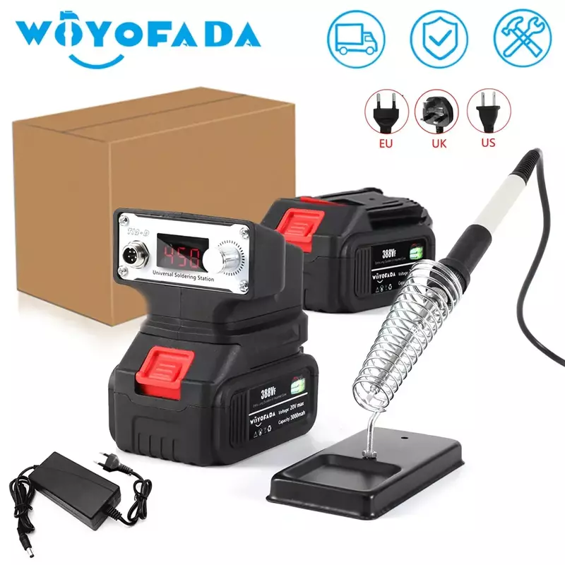 T12-D MINI Electric soldering station Digital electronic welding iron Portable without power supply For Makita 18V Battery