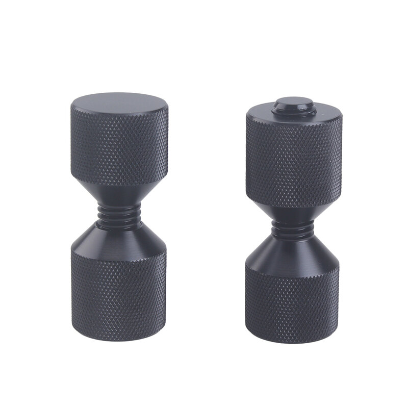 편리한 6061 알루미늄 구조 플랜지 정렬 핀, 양극산화 블랙 마감, 2 홀 핀 세트, 1-1/8 인치