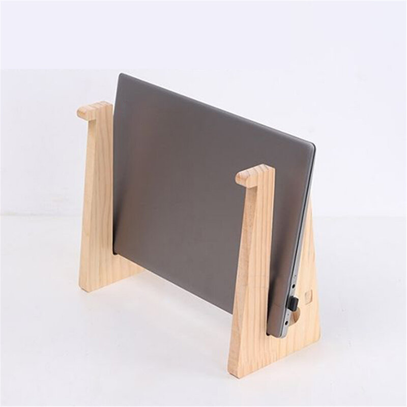 Uniwersalny drewniany uchwyt na laptopa, podstawa z odpinanym uchwytem chłodzącym do komputera, odpowiedni do notebooka, laptopa, tabletu, 10-17 cali