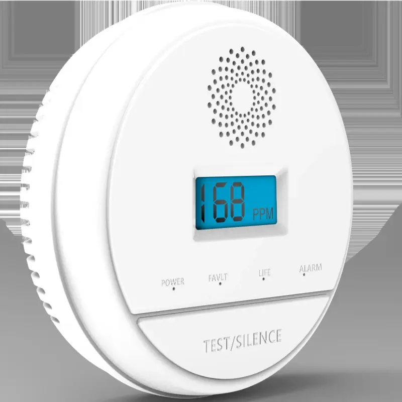 433mhz sem fio detector de fumaça co sensor monóxido de carbono detector de gás alarme para evitar envenenamento para a segurança interna em casa