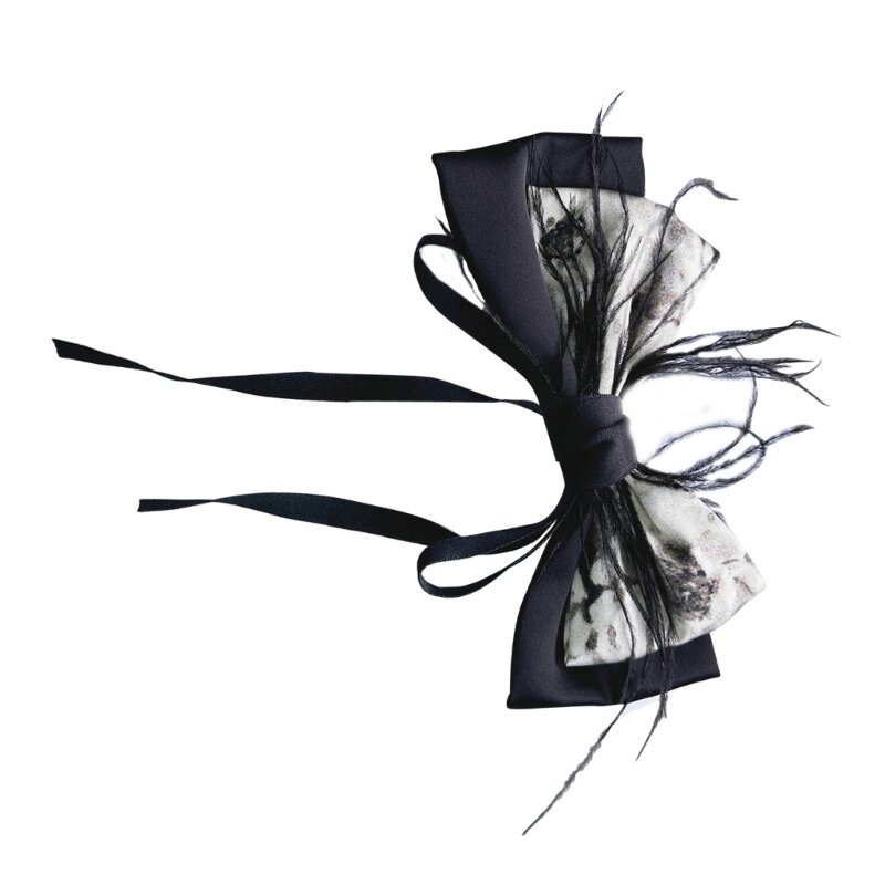 Charmante vlinderdas met lintkraag, damesbroches, perfect voor sollicitatiepresentaties