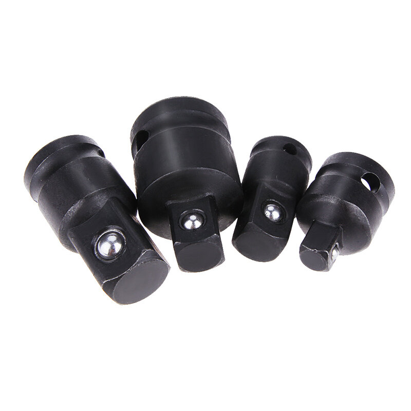 High Quality 4pcs Steel Air Impact Adapter Converter Socket Set Reducer Drive Square Hole Square Head Socket Hand Operated Tools